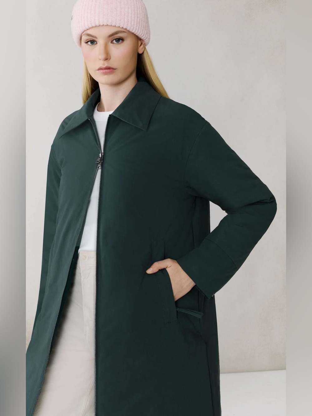 🔥🔥🔥 Soya and Kyo LALEH-L Duvet Down Coat in Cotton size M